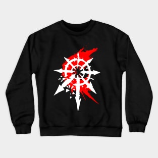 BLOOD STAR OF CHAOS white Crewneck Sweatshirt